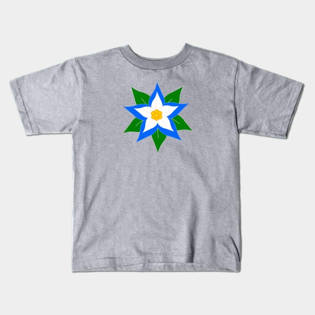 Poinsettia Kids T-Shirt by traditionation